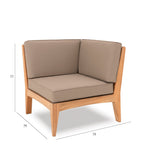 Indian Ocean modular outdoor corner lounge chair, UK version