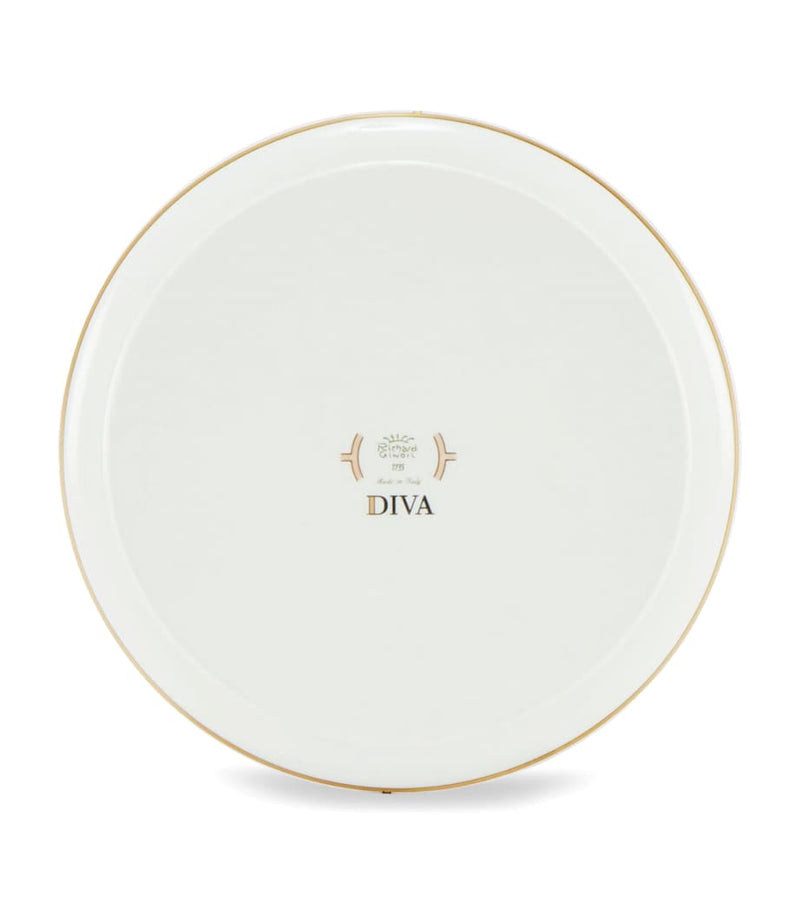 Ginori 1735 Colonna Diva verde porcelain round tray 17cm (British brand)