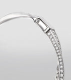 Graff white gold diamond spiral bangle, imported from the UK