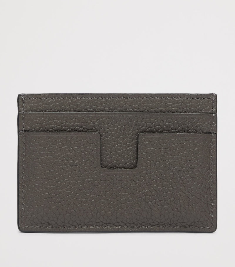 TOM FORD grained leather T-Line card holder (British brand)