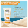 Garnier Ambre Solaire SPF50+ sun lotion, UK version