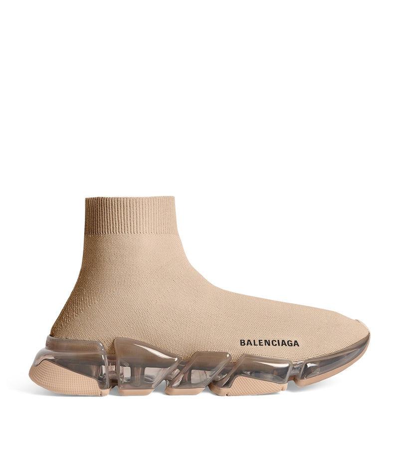 Knitted Sneakers with Ergonomic Sole and Lace-Up Fastening