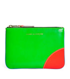 Comme des Garçons Super Fluo small leather pouch - British product