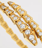 Bvlgari Serpenti Viper yellow gold diamond bracelet (British brand)