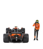 Bburago McLaren MCL38 2024 model with Lando Norris figure 1:24 (British brand)
