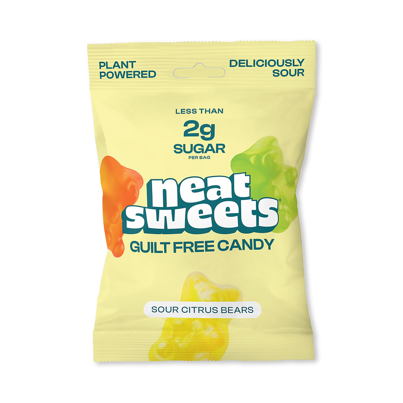 Neat Sweets gummy bears sour citrus 50g - British product