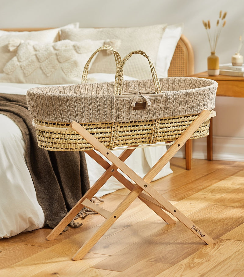 The Little Green Sheep static Moses basket stand (British brand)