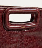 Maje cracked leather fringed M handbag (British brand)