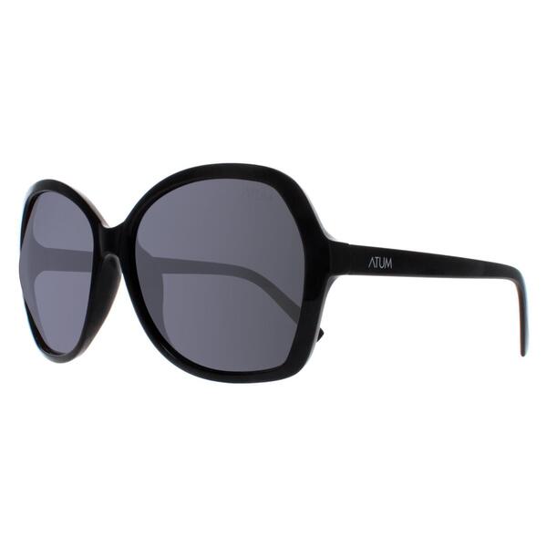 Atum Aelius Damen-Sonnenbrille in glänzendem Schwarz mit Rauchgrau, britische Version