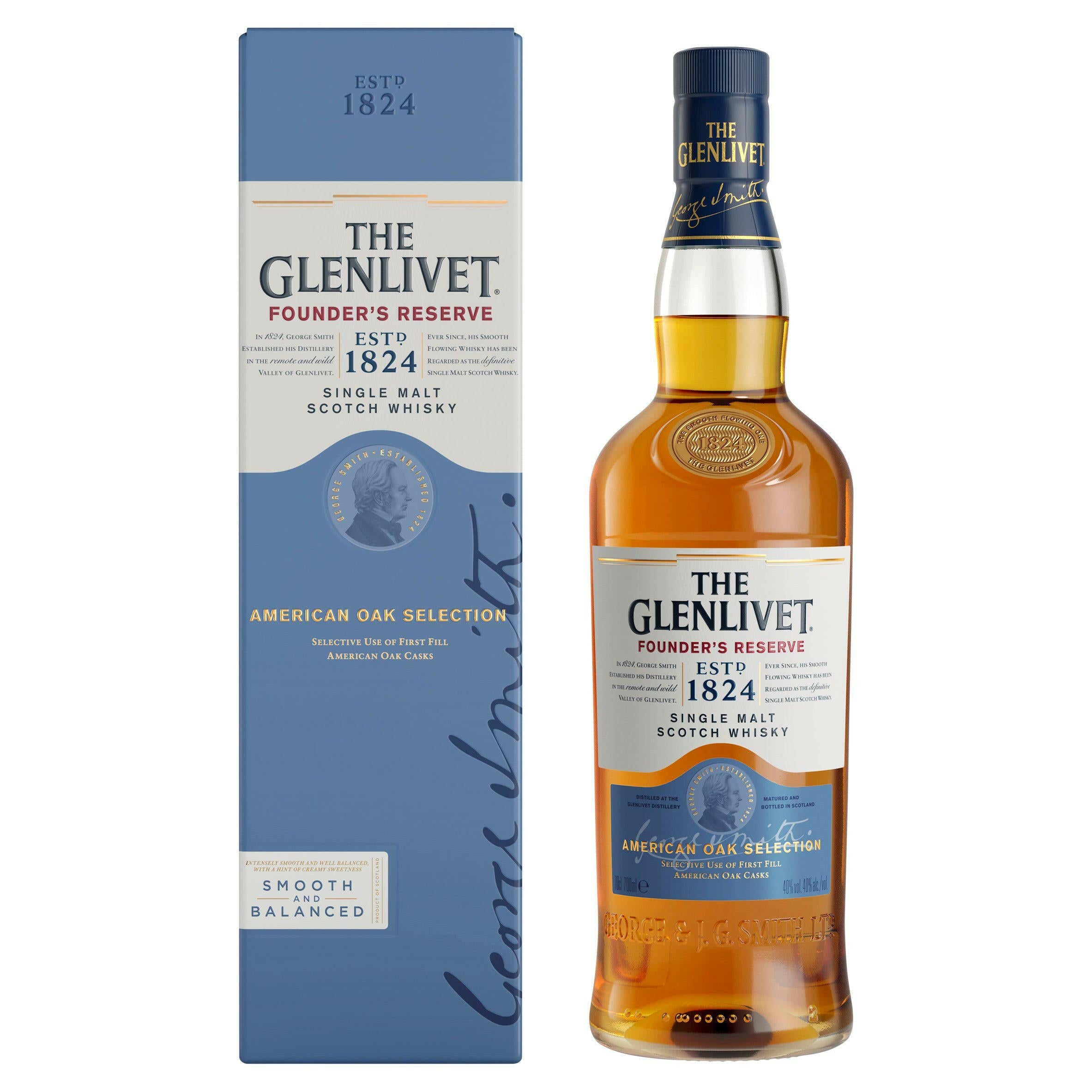 The Glenlivet Founder's Reserve Single Malt Scotch Whisky 70cl All spirits & liqueurs Sainsburys