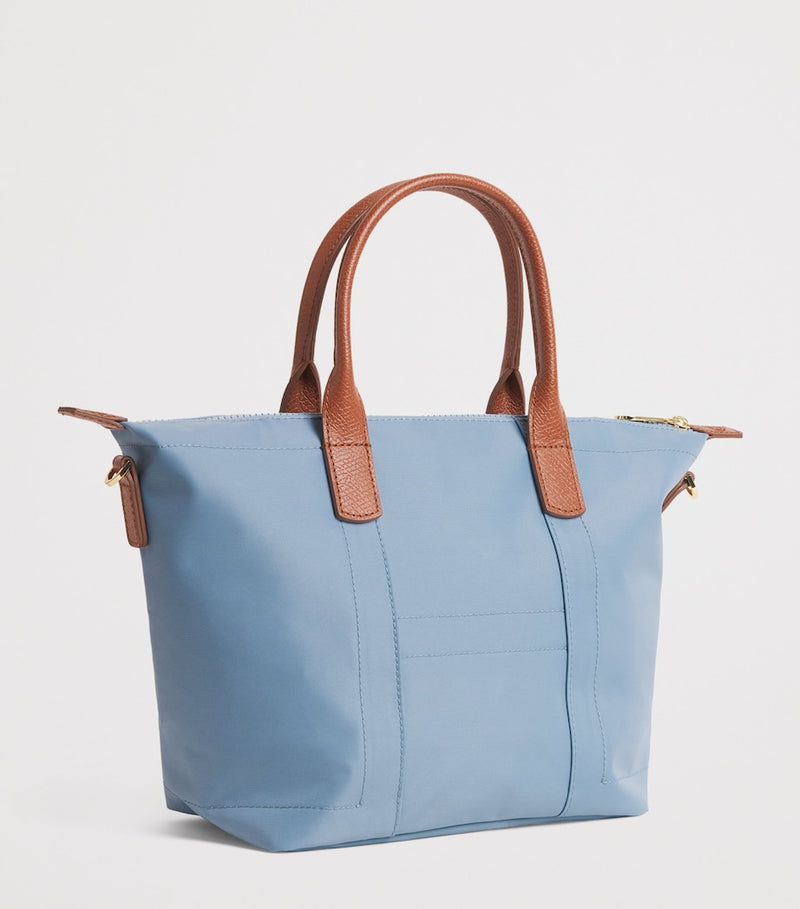 Harrods nylon tote bag with leather trims, imported from the UK