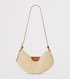 LOEWE medium raffia swing shoulder bag, UK version