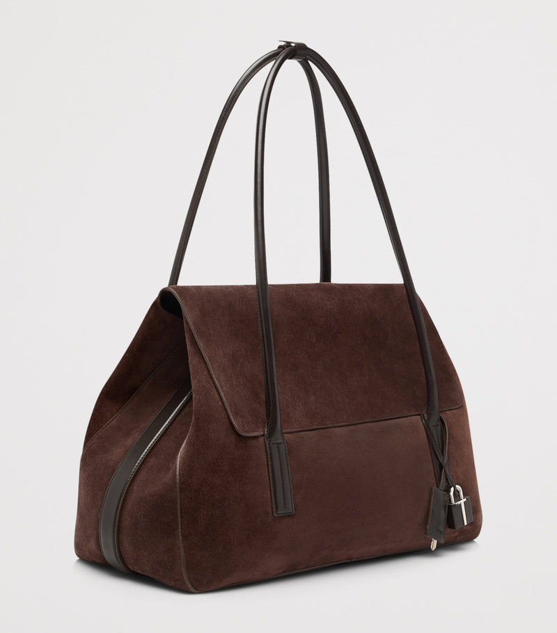 TOM FORD Eclipse shoulder bag in large suede (British brand)