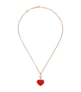 Harrods Chopard Happy Hearts Rose Gold, Carnelian and Diamond Pendant- Buy online at McGrocer