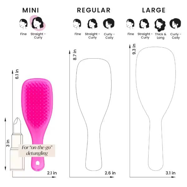 Tangle Teezer Mini Ultimate Detangler Runway Pink (British brand)