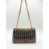 SVNX multicolour embellished shoulder bag, UK version
