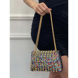 SVNX multicolour embellished shoulder bag, UK version