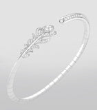 Boucheron white gold diamond Plume de Paon bracelet (British brand)