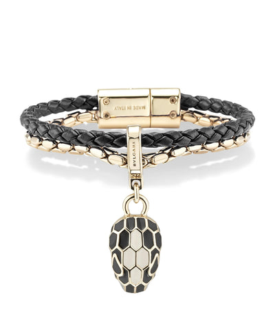 Harrods Bvlgari Leather Serpenti Forever Bracelet- Buy online at McGrocer
