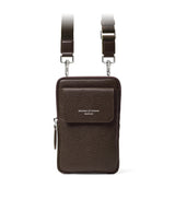 Harrods Aspinal of London Leather Reporter Cross-Body Phone Pouch- Buy online at McGrocer
