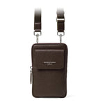 Aspinal of London leather reporter cross-body phone pouch (British brand)
