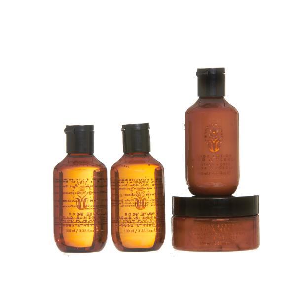 Wanderflower travel body care gift set 4x100ml (British brand)