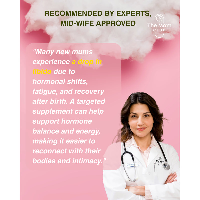 Libido Recharger botanical supplement for women, imported from the UK