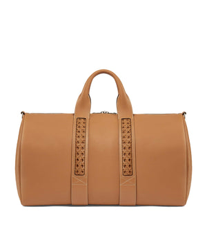 Aviteur Leather Woven-Detail Holdall