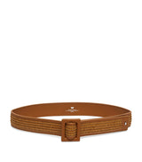 Harrods Weekend Max Mara Woven Leather-Trim Belt- Buy online at McGrocer