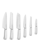Smeg 6-piece knife block set (British brand)