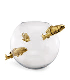 Roche Bobois Glass Fish vase 35cm, imported from the UK