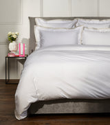 Harrods Egyptian Cotton Super King Duvet Cover with Contrasting Trims, 260cm x 220cm- Buy online at McGrocer