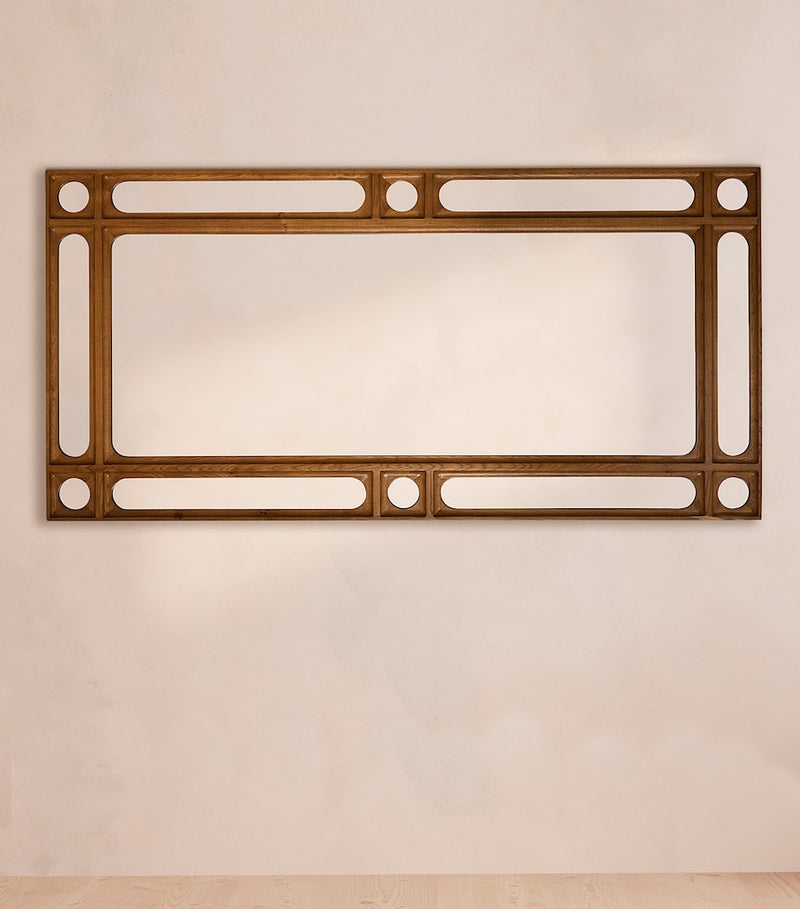 Soho Home Oak Floyd floor mirror, UK version