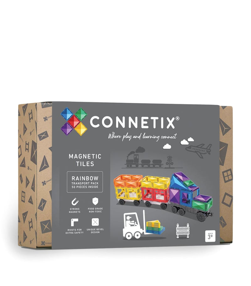 Connetix Tiles Rainbow Transport Pack 50 pieces (British brand)