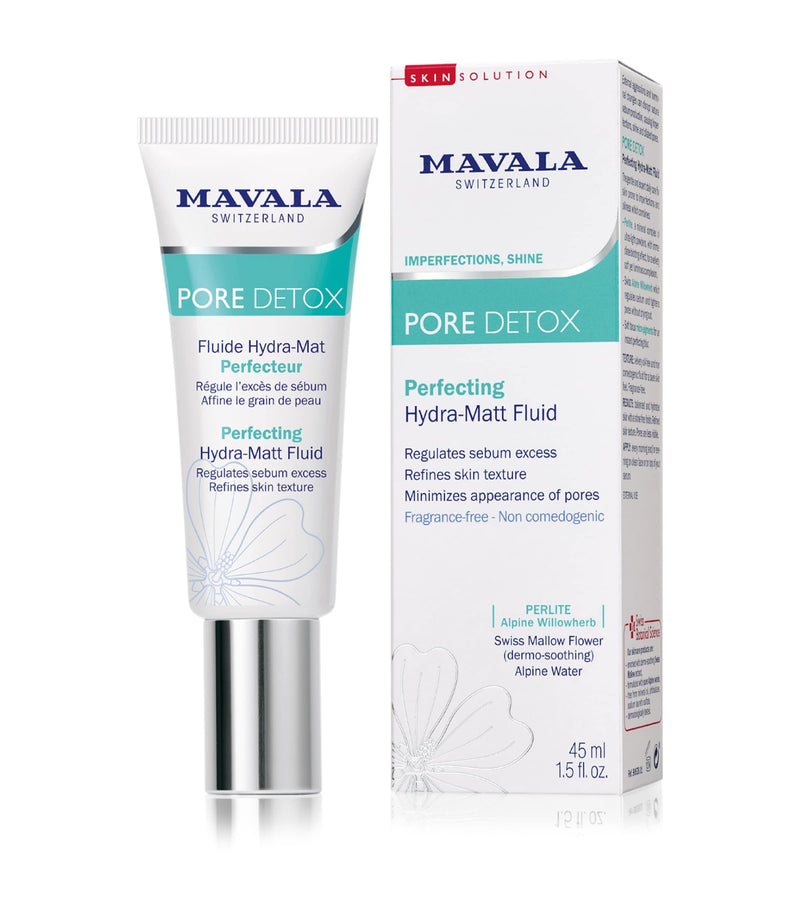 Mavala Pore Detox Perfecting Hydra-Matt Fluid 45ml, imported from the UK