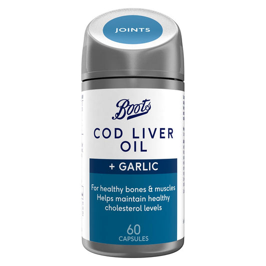 Boots Cod Liver Oil + Garlic 60 Capsules (2 month supply) GOODS Boots   