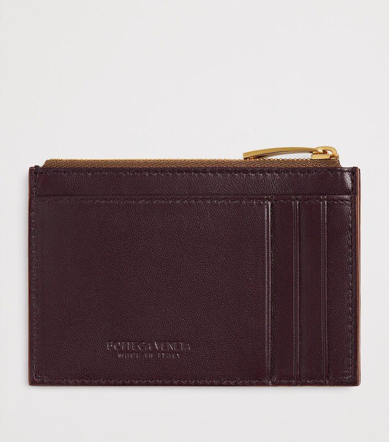 Bottega Veneta leather Intrecciato zipped card case (British brand)