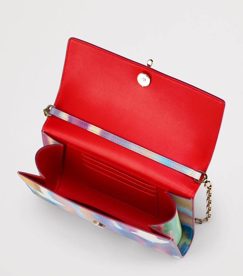 Christian Louboutin Bettina tie-dye chain wallet, imported from the UK