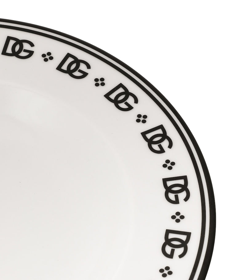 Dolce&Gabbana DG Logo Soup Plates, set of 2, 20cm - British product