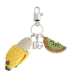 Dolce&Gabbana embellished fruit keyring silver-tone, UK version