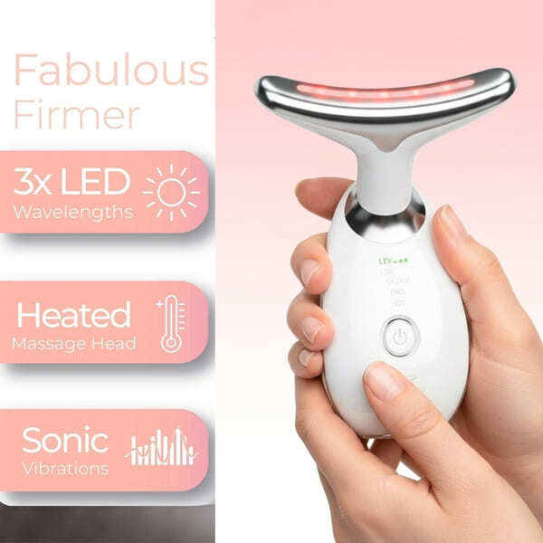 Ovey youth restoring LED face and neck massager, imported from the UK