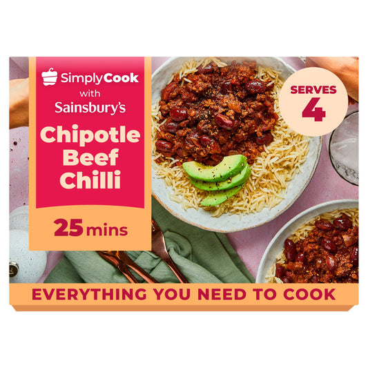 Sainsbury's Simply Cook Chipotle Beef Chilli Meal Kit GOODS Sainsburys   