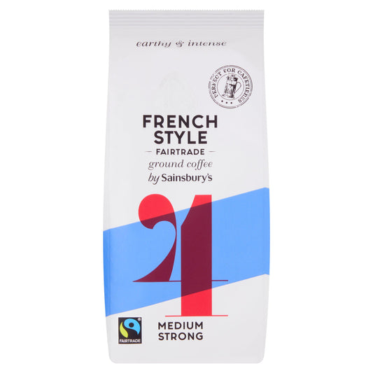 Sainsbury's Fairtrade French Style Coffee, Strength 4 227g All coffee Sainsburys   
