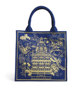Harrods Harrods Small Gold Building Shopper Bag- Buy online at McGrocer