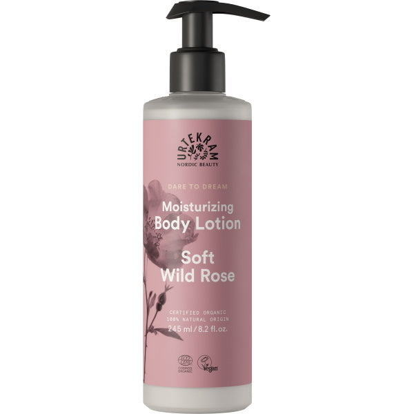 Urtekram Body Lotion Wild Rose 245ml (British brand)