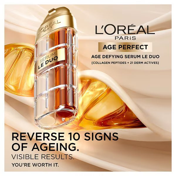 L'Oréal Paris Age Perfect Le Duo serum 30ml, UK version