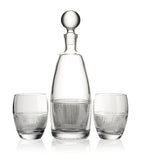 Wedgwood Helia crystal decanter set with tumblers (British brand)
