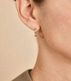 Astrid & Miyu heart cluster hoop earring 11mm (British brand)