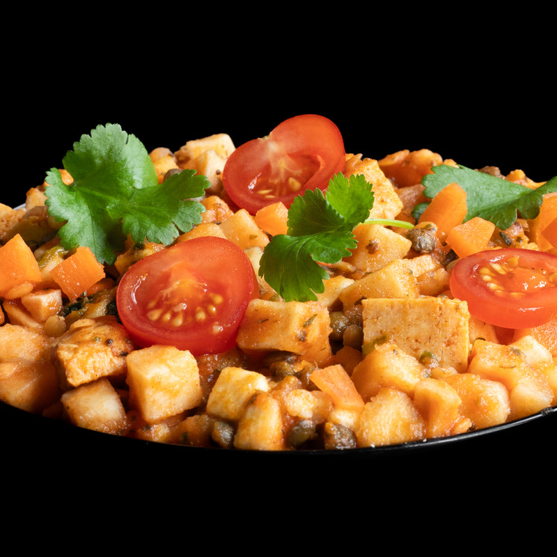 No Bloat lentil tofu vegetable hash 4-pack, UK version