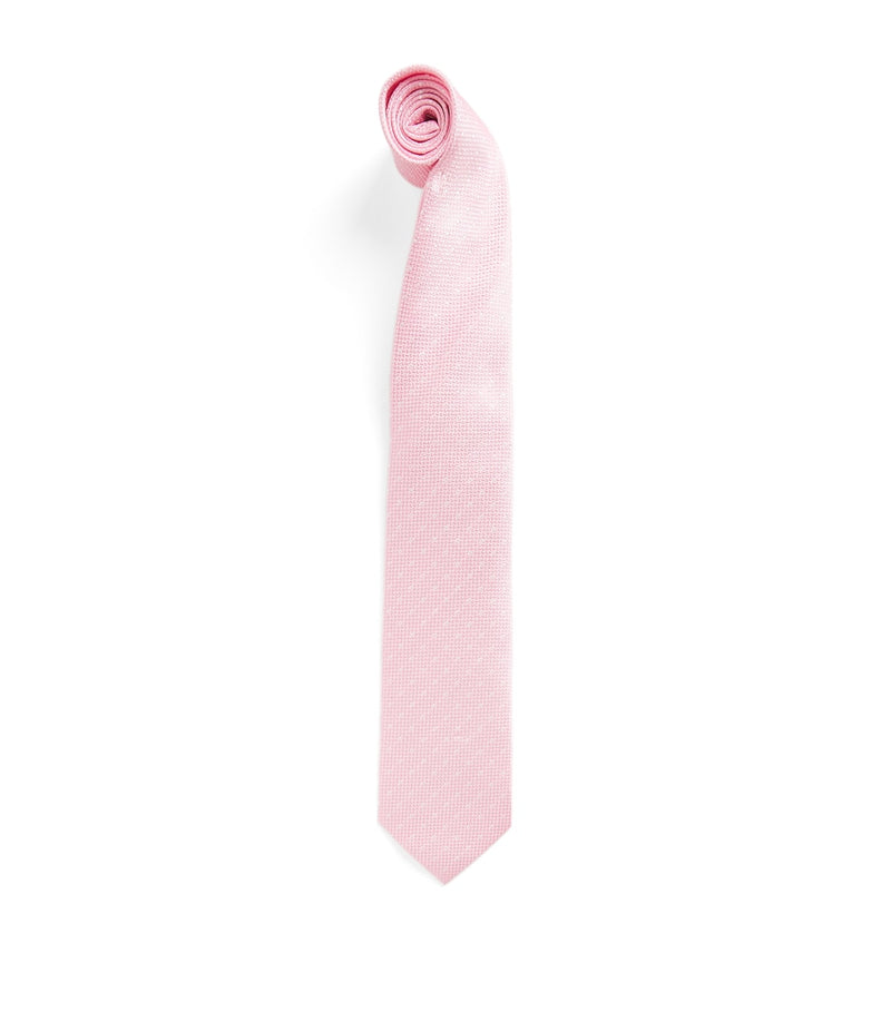 Isaia silk seven-fold tie handcrafted Italian - British product